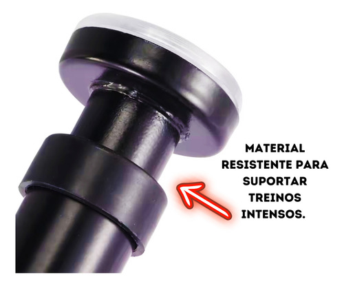Barra De Porta E Parede Ajustável - Flexão - Musculação Cor Preto