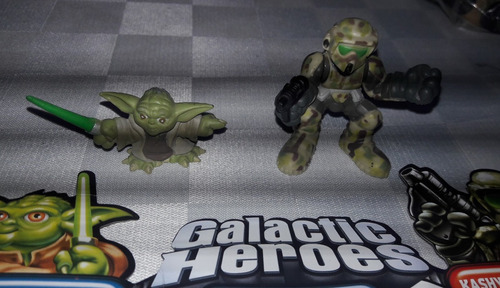 Star Wars Galactic Hero Yoda & Kashyyyk Trooper Hasbro (Usado)