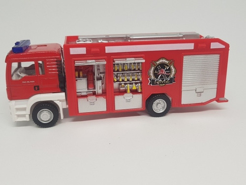 Imagen 7 de 9 de Camión De Colección De Bomberos Escala 1:64