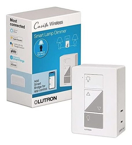 Lutron Caseta Smart Home Plug-in Lamp Dimmer Switch, Funcio