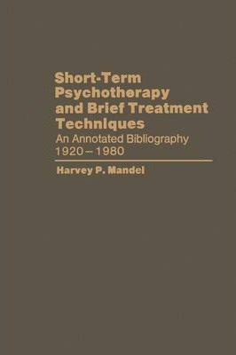 Libro Short-term Psychotherapy And Brief Treatment Techni...