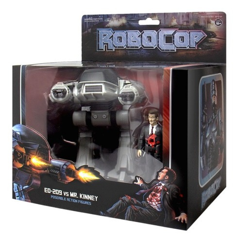 Figura De Accion Ed-209 Y Mr Kinney Robocop Reaction Super 7