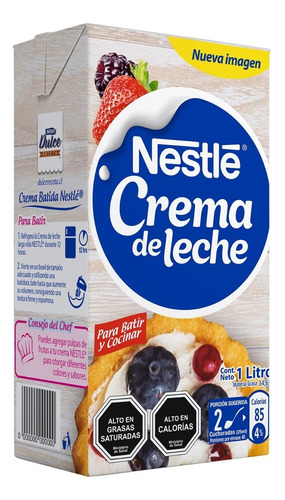 Crema De Leche Nestlé Tetra 1 L