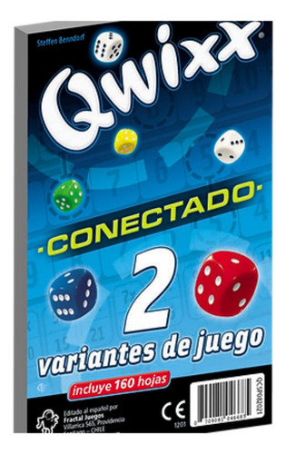 Qwixx Conectado Expansion Fractal - Juego De Mesa / Diverti