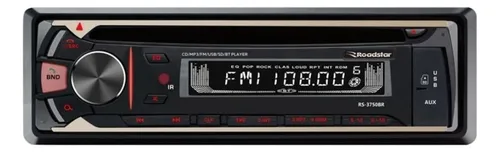 Radio para auto Roadstar RS-3750 con USB, bluetooth y lector de tarjeta SD
