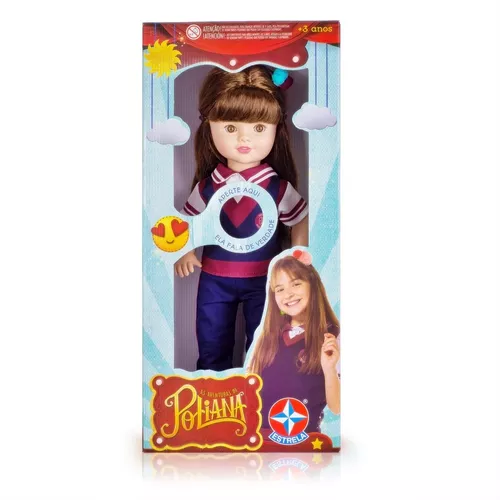 Brinquedo Boneca Grande Menina Poliana Roupa Tradicional Uniforme -  Personagem Da Atriz E Cantora Sophia Valverde Novela Infantil As Aventuras  De Poliana Sbt - Novabrink em Promoção na Americanas