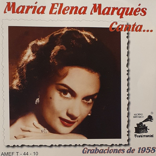 Cd Maria Elena Marques + Mariachi Santana Samperio 1958