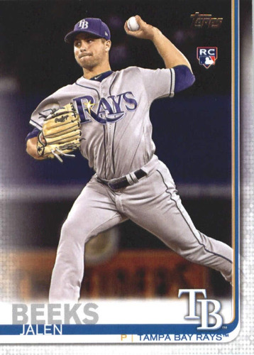 2019 Topps 688 Jalen Beeks Rc Novato Tampa Bay Rays Mlb Tarj