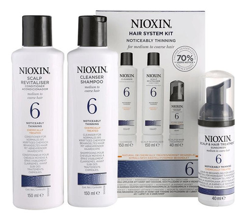 Kit Nioxin System 6 300ml + 300ml + 100ml