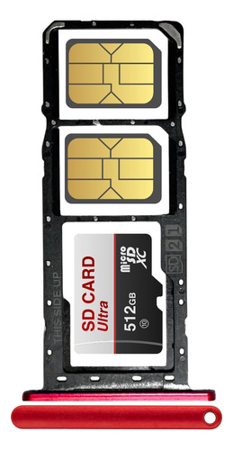 Bandeja Porta Sim Card Chip Compatible Motorola E6s Dual Sim