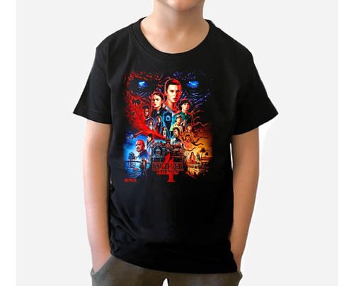 Polera Stranger Things Temporada 4 Niños Adultos Algodón