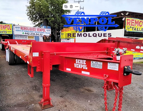 Remolque Venpol Lowboy Jalon Argolla Para Retro Un Eje 2025