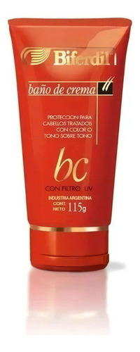 Baño De Crema Protección Del Color Filtro Uv Biferdil 115g