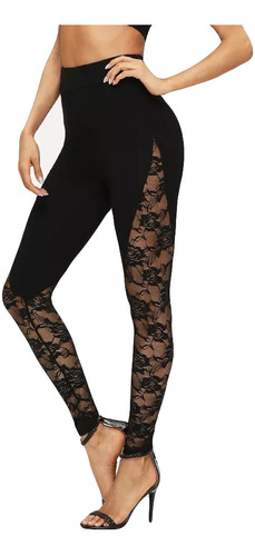 Leggins F Para Mujer, Pantalones De Encaje, Para Yoga, Patch