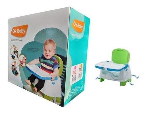 Imagen 1 de 3 de Silla De Comer Bebe - 2 Posiciones - Verde - Ok Baby !!!