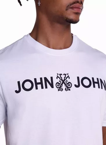 CAMISETA JOHN JOHN BASIC LOGO MASCULINA BRANCA