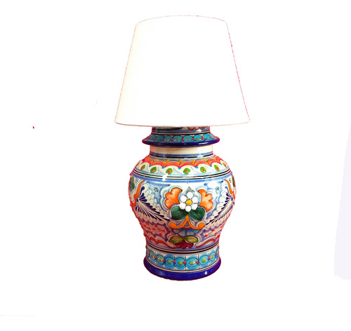 Lámpara Talavera Poblana 36x17cm Diferentes Colores Lmp