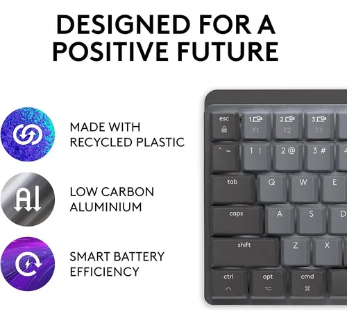 Teclado Inalámbrico Logitech Mx Mechanical Mini Para Mac