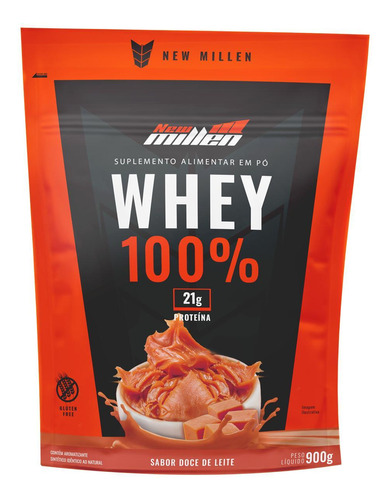 Whey 100% Concentrado New Millen Refil 900g -
