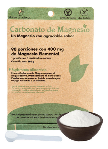 Sal Mineral Inorgánica Carbonato De Magnesio Es Vida