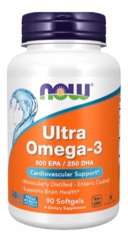 Ultra Omega 3 Puro - 500 Epa / 250 Dha 90 Cap - Now Foods