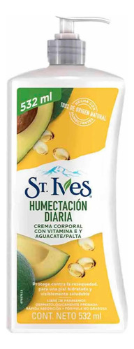 Crema Corporal St. Ives Vitamina E Y Aguacate 532 Ml