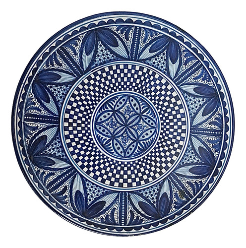 Plato Antiguo Ceramica Española  De  Granada Siglo Xix