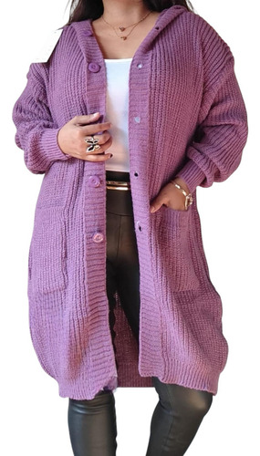 Cardigan De Lana Manga Larga Karina /afrika.