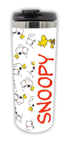Termo Snoopy Y Emilio Tierno Chibi