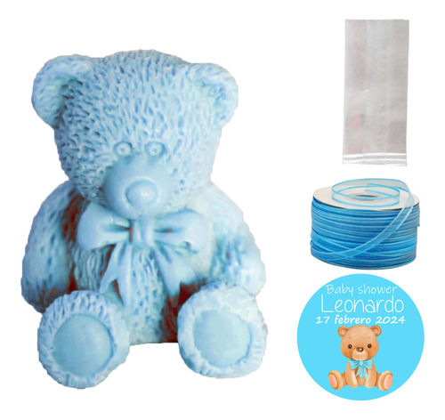 Recuerdo Jabón En Forma De Oso Baby Shower Bautizo 40 Piezas