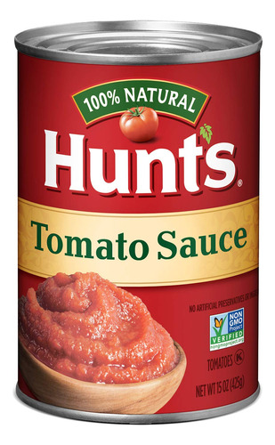 Hunt's Salsa De Tomate 100% Natural, Salsa De Tomate Enlatad