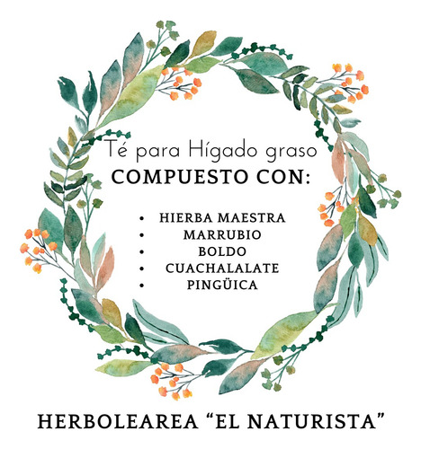 Té Natural Problemas Vesícula Bilis Hígado Indigestión 1kg