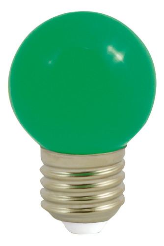 Bombillo Led Tipo Ping Pong Verde 1 Wat E 27 Discover L2038