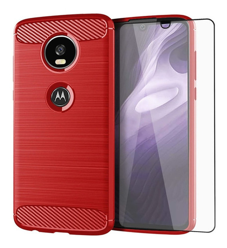 Funda Para Motorola Moto Z4 Play Txwls Us Rojo