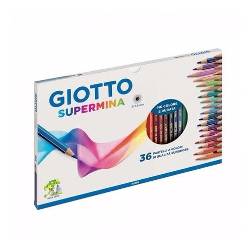 Lapices Giotto Supermina Gruesos 3,8 Mm Largos X 36 Colores