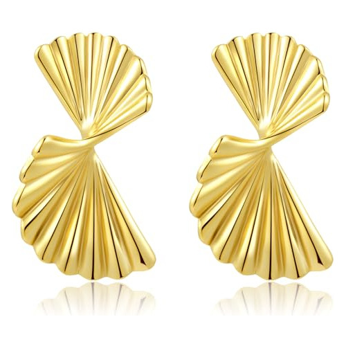 Pendientes Zaano Chapados En Oro De 14k Con Forma De Gota Ge