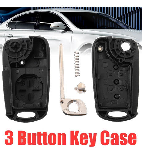 Imagen 5 de 9 de Carcasa Para Llave Auto Kia Sportage Hyundai 3bot Izquierda