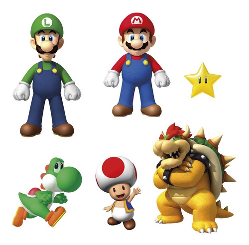 Mario Bros Displays Decorativos Para Fiesta Infantil