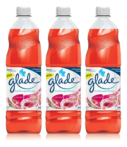 Limpiador Liquido Glade Multisuperficies 900ml  X 3 U