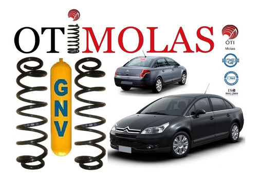 Mola Traseira Gnv Reforçada Citroen C4 Pallas Sedan 2.0 16v