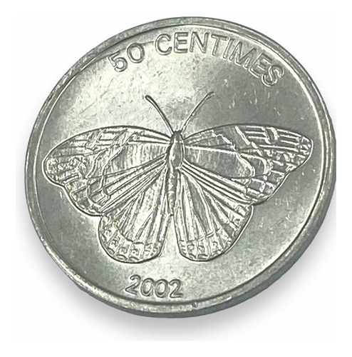 Moneda De República Democrática Del Congo 50 Céntimos Africa (Usado)
