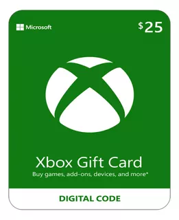 Xbox Live Gift Card $25 Eeuu (código Digital)