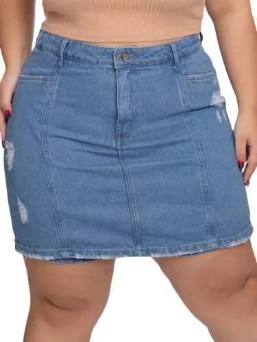Saia sales jeans mercadolivre