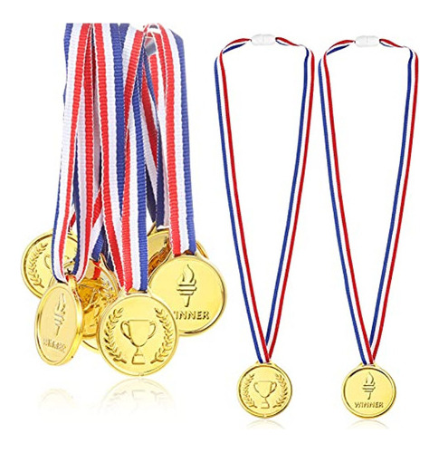 Caydo 24 Piezas De Medallas De Premio Ganador De Plástico D