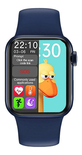 Smartwatch Bluetooth Llamadas Hw12 Pantalla Full Touch Azul