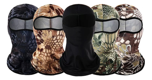 5 Pack Balaclava Pasamontañas Militar Táctico Bandana Moto