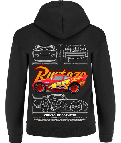 Sudadera Cars Rayo Mcqueen Delux2
