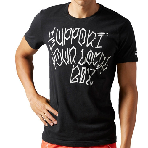 Playera Atletica Crossfit Support Local Box Reebok B45189