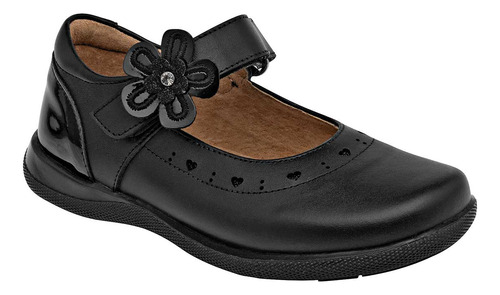 Zapato Escolar Niña Ensueño Negro 111-306