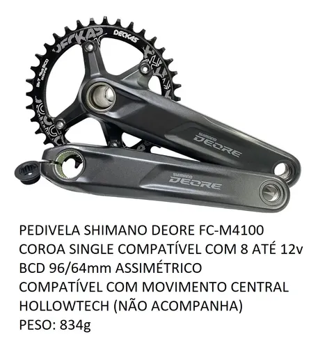 Kit Relação Shimano 1x12v Deore M6100 10/51d Completo Freio